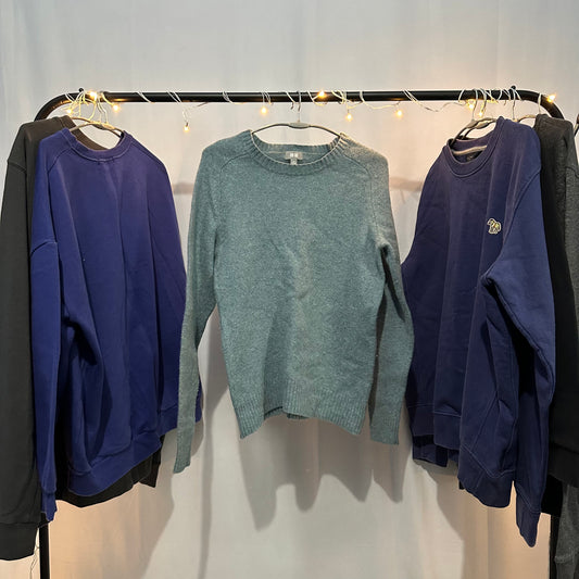 Uniqlo Basic Sweater  - Thrift (Blue)