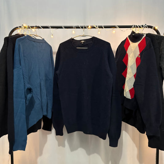 Uniqlo Basic Sweater  - Thrift (Dark Blue) (L)