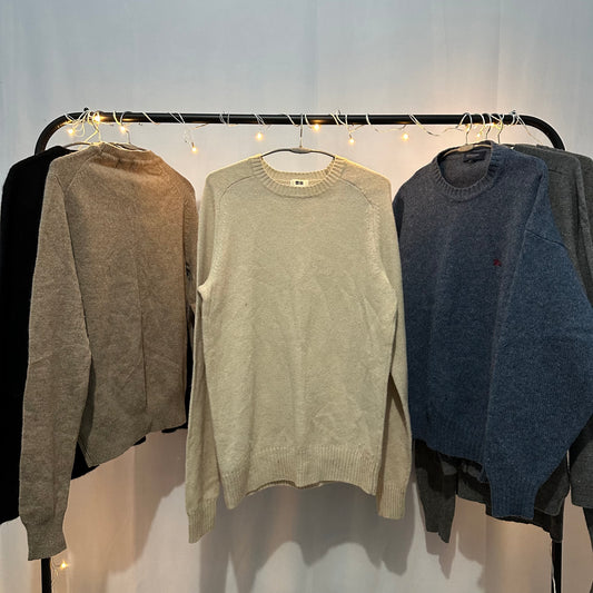 Uniqlo Basic Sweater  - Thrift (Cream) (M)